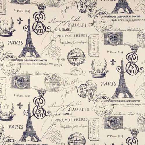 Printed Wafer Paper - Parisian - Click Image to Close